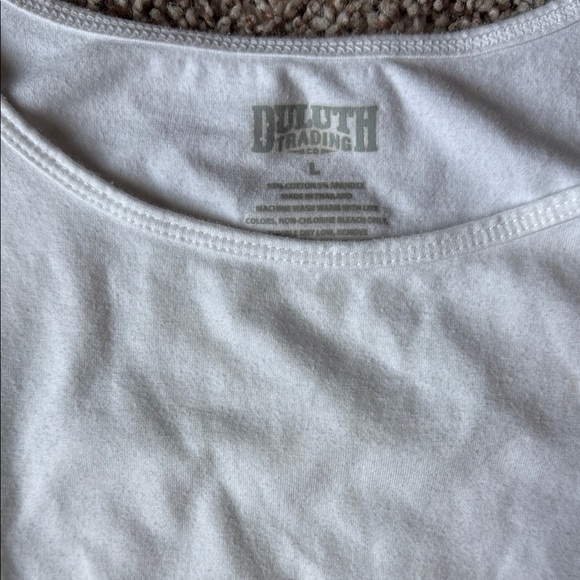 Duluth Classic White Tank Top Sz L - Picture 2 of 2